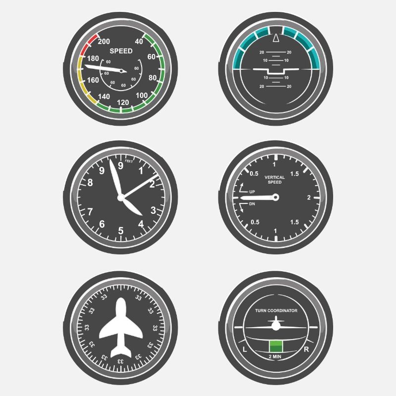 Flugzeug Fluginstrumente