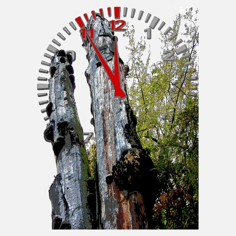 Zeitstempel am Baumstamm 5 vor 12 