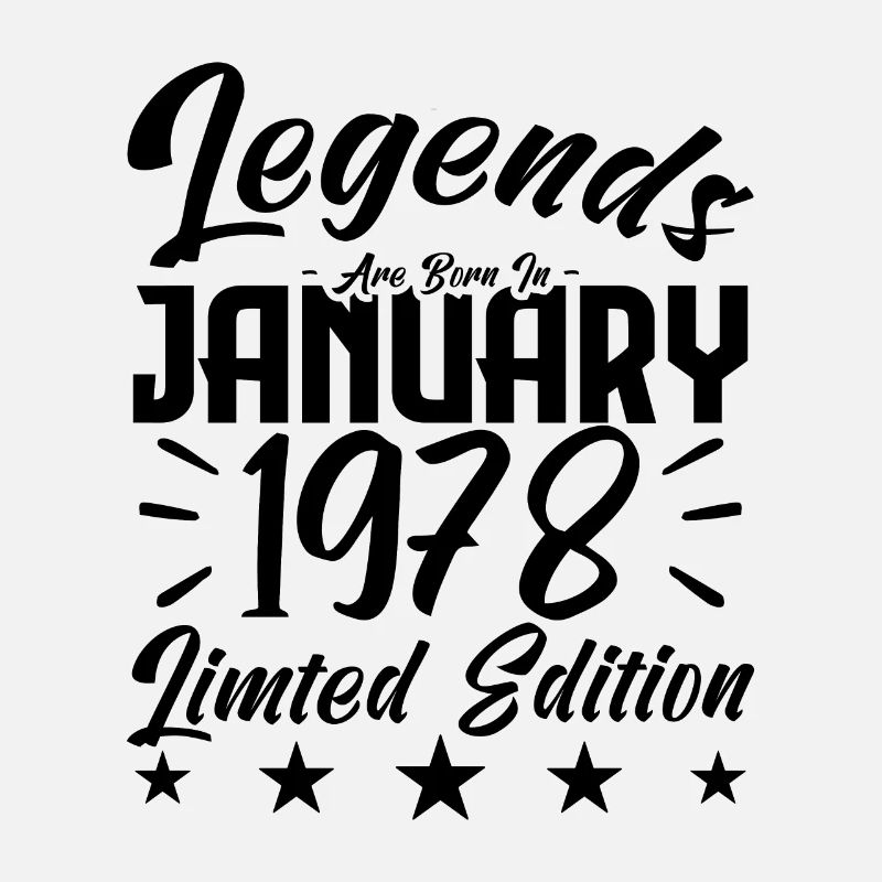 Naissance En Janvier 1978. Cadeau d'anniversaire.