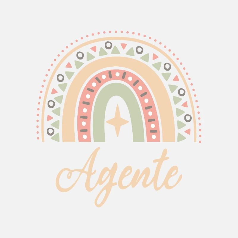 Cadeau Agente. Boho Rainbow agente. Rainbow boho.
