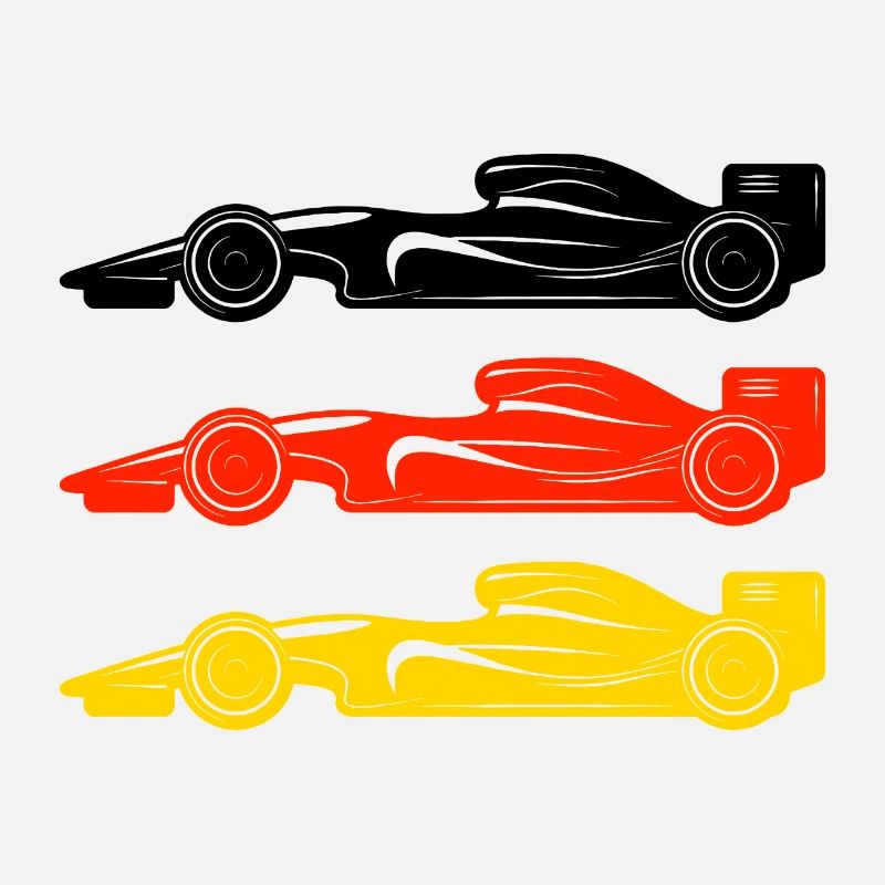 Drapeau de voiture de course de course de formule Allemagne
