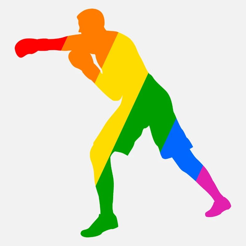 Boxer im Regenbogen