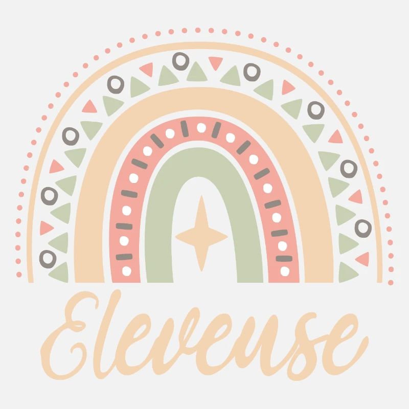 Cadeau Eleveuse. Boho Rainbow éleveuse. Éleveuse.