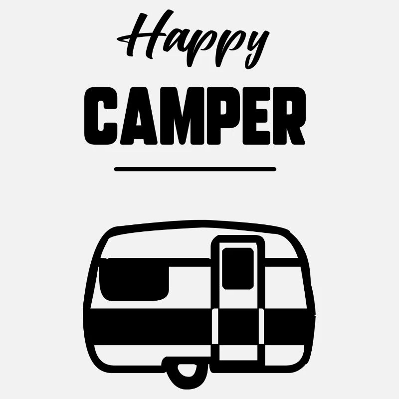 Glücklicher Camper