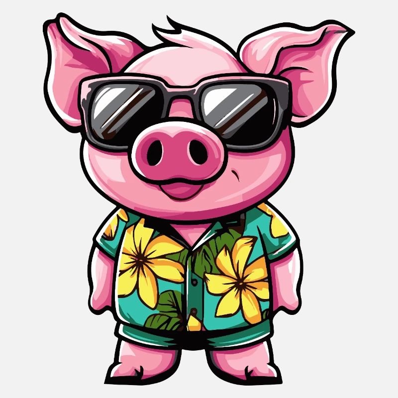 Pig Comic Holiday
