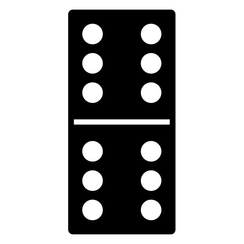 DOMINO STONE 6: 6 - COULEUR VARIABLE - CONCEPTION DE VECTEUR!