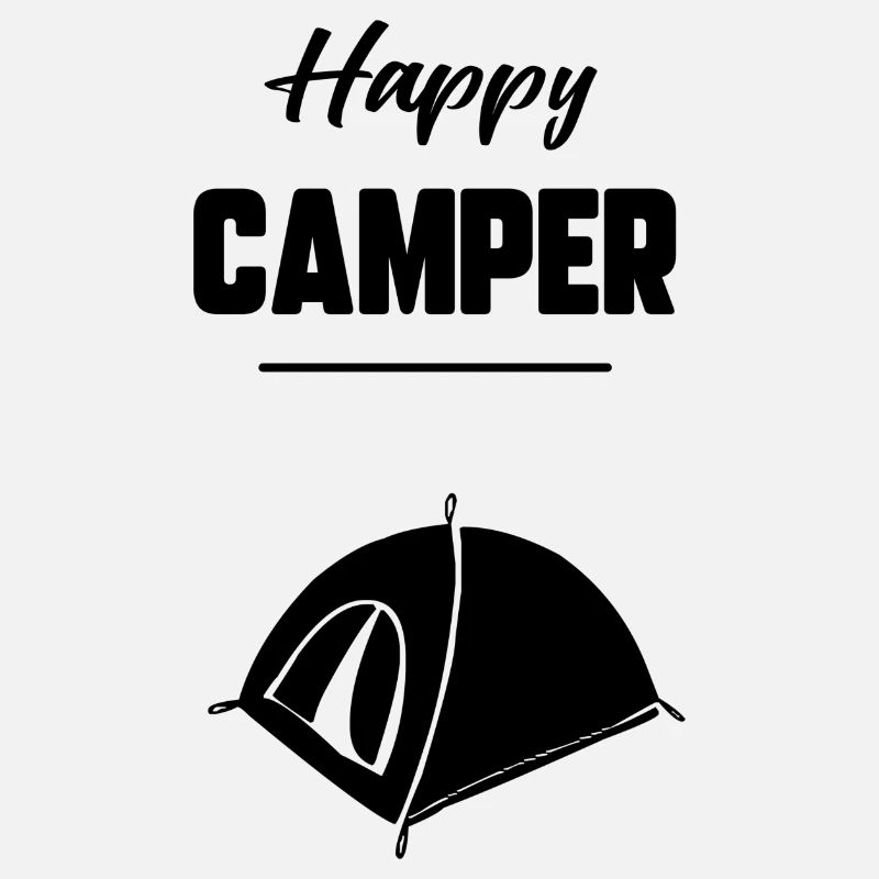Glücklicher Camper