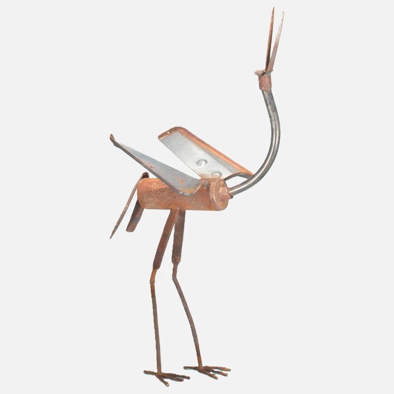 Abstract Metallischer Vogel