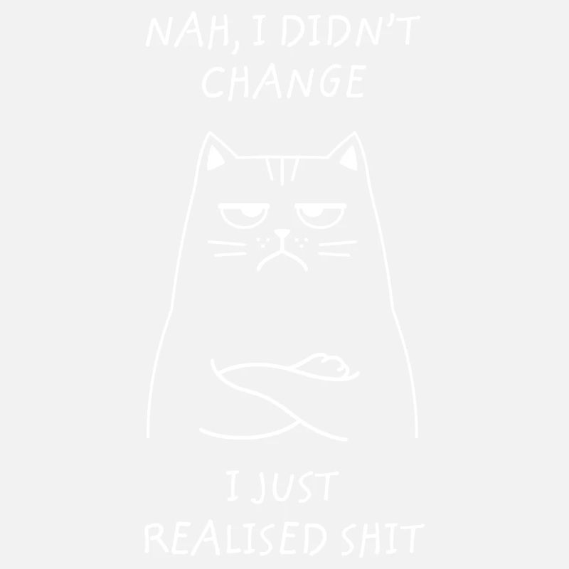 Mir ist gerade aufgefallen, dass Scheiße - Cat Funny Office Slogan