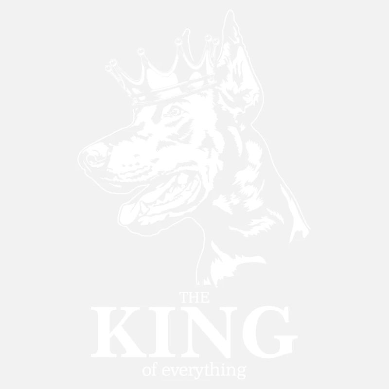 Dobermann King of everything Hundespruch Wilsigns