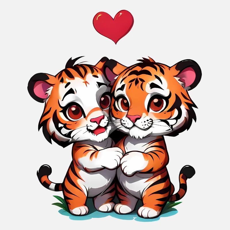 Verschenke diese süßen Tiger zum Valentinstag