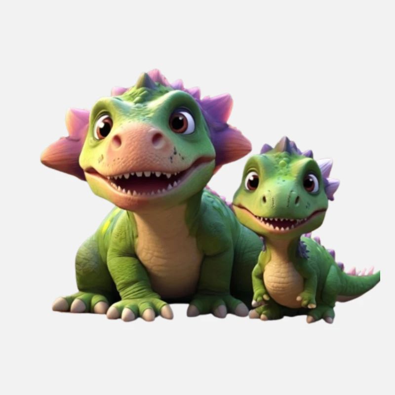 2 kinderfreundliche Dinofreunde
