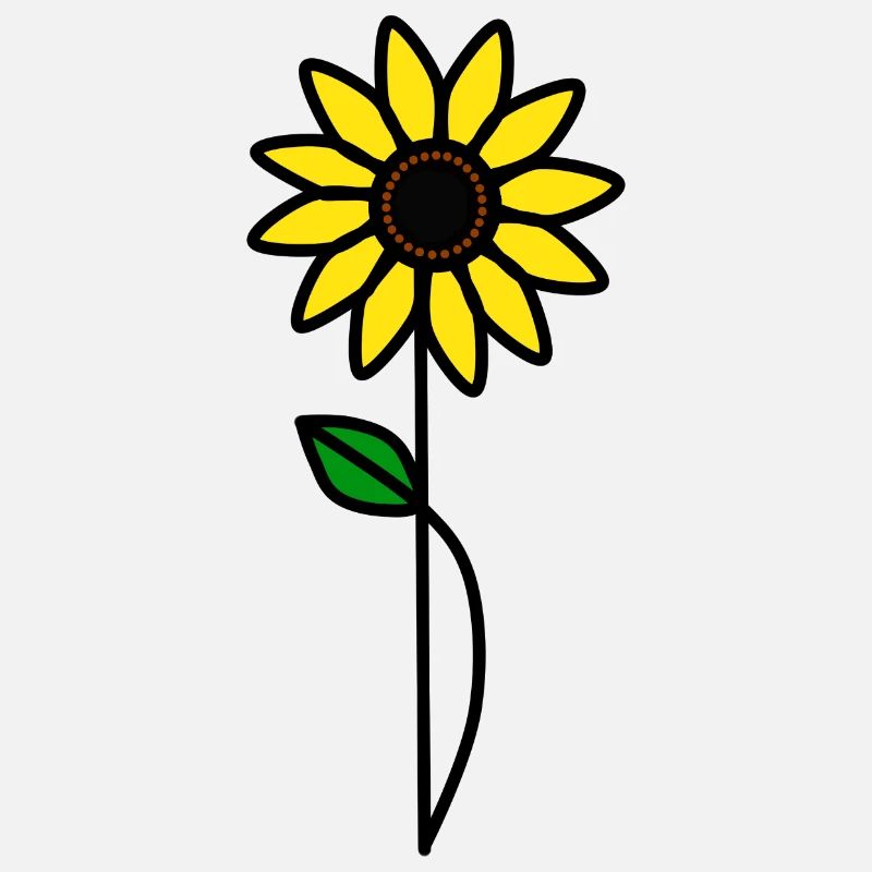 Minimalist Sunflower