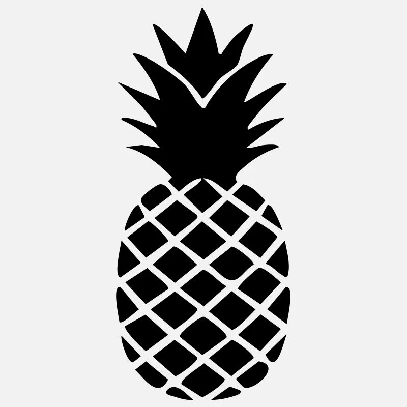 Ananas-Silhouette – Tropisches Statement-Design