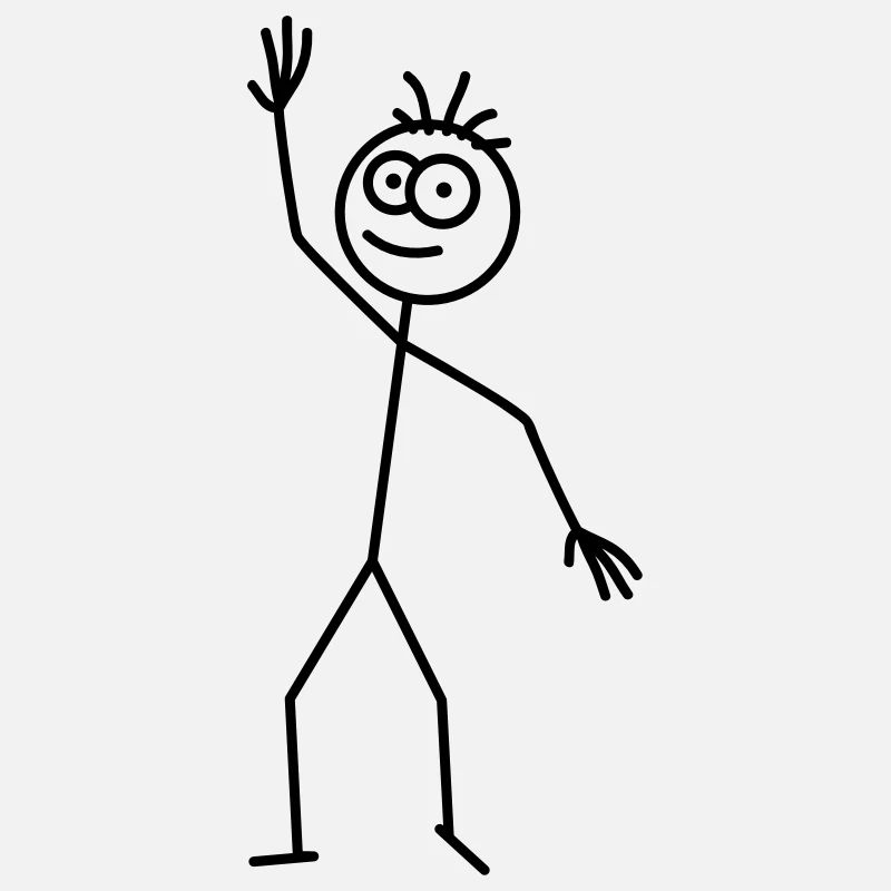 Happy Stick Figure