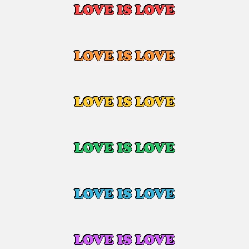 Regenbogen-Liebe ist Liebe
