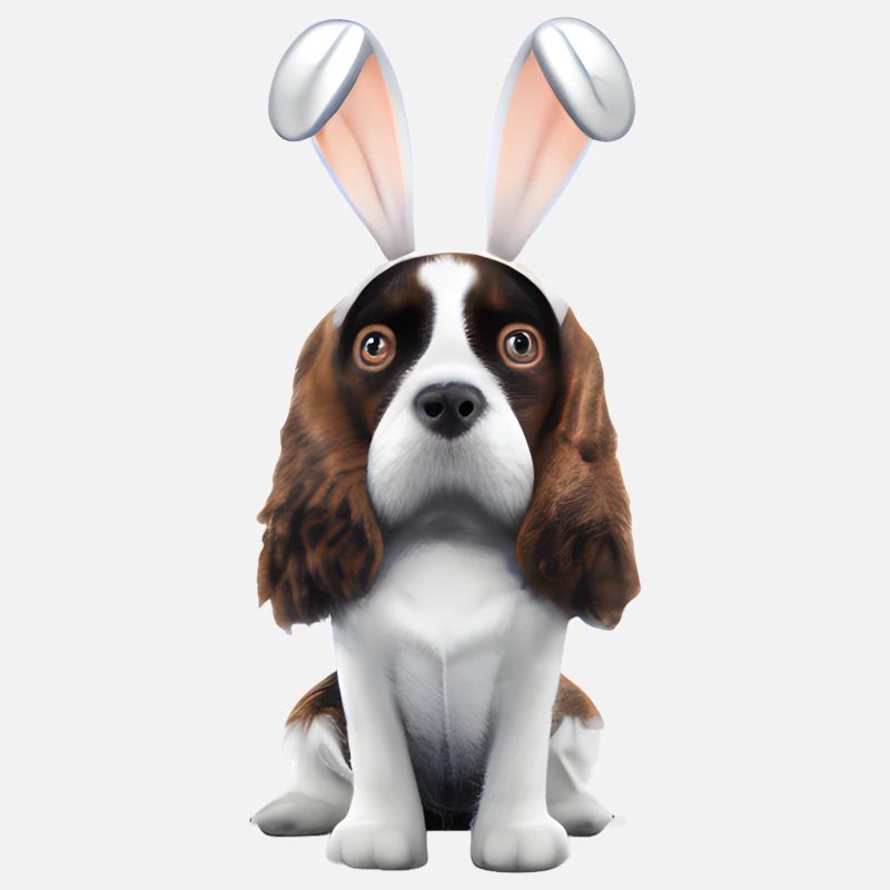 Cocker Spaniel anglais avec oreilles de lapin