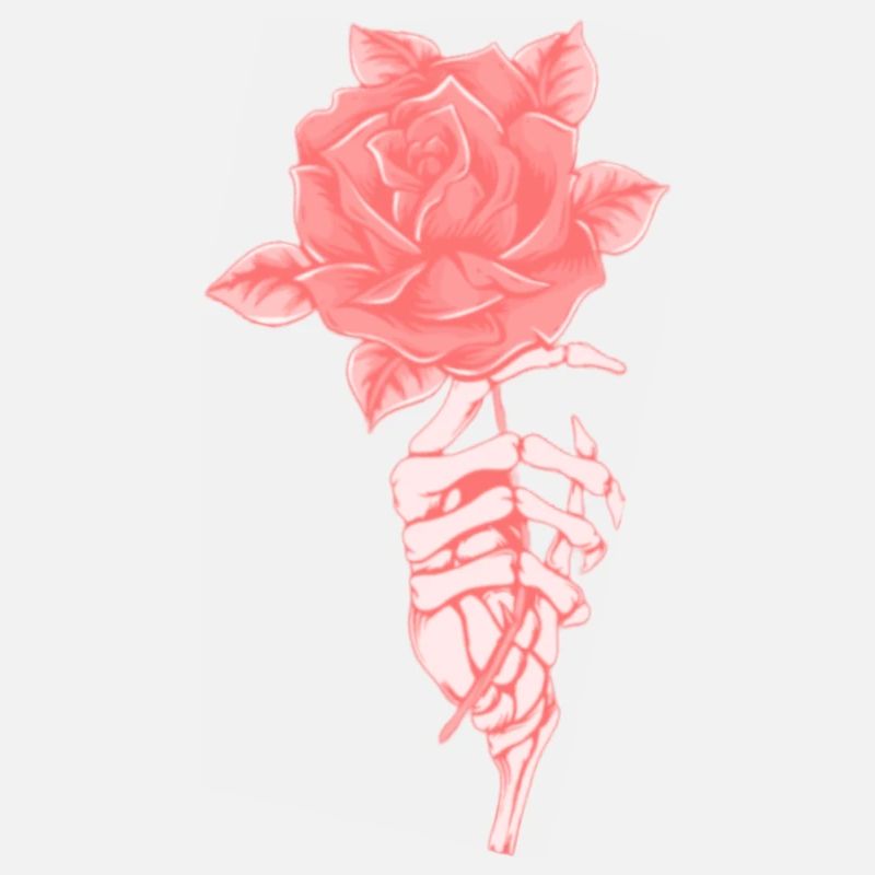 Skelett Rose
