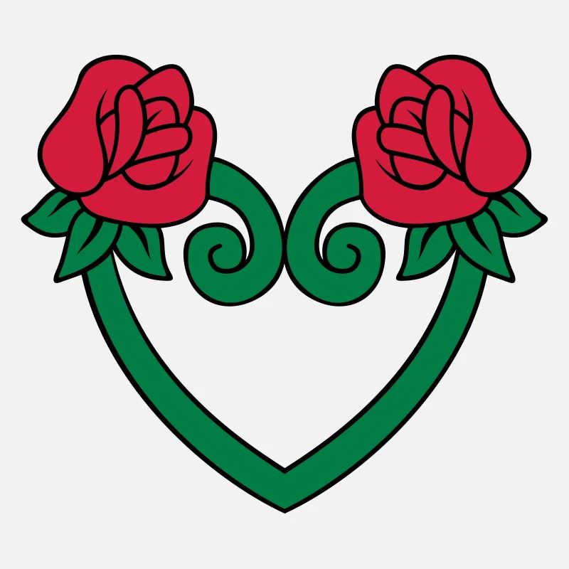 Coeur de fleur de rose 3c