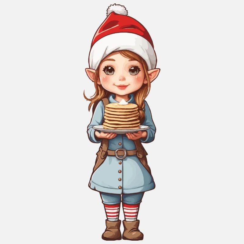 Crêpes de Noël Gnome de Noël sucrées