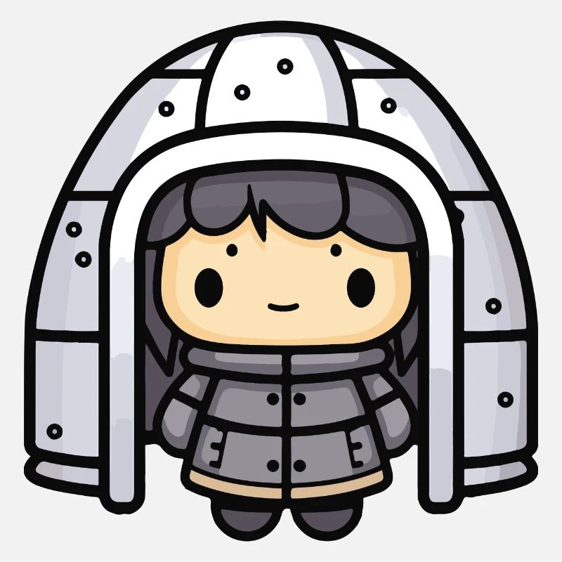 Iglu Eskimo Winter Comic