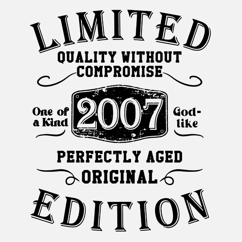 Geburtstag 2007 Limited Edition Geschenk Used Cool