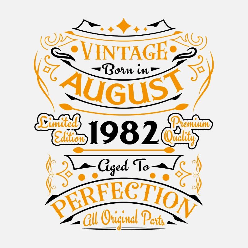 Vintage August 1982 Retro Geburtstagsgeschenk