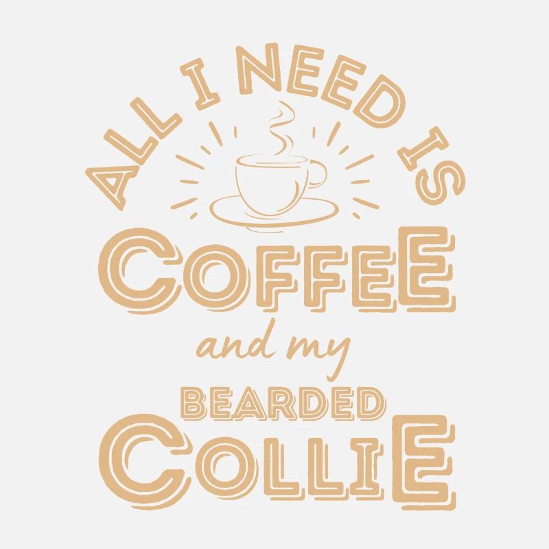 Bearded Collie Coffee Dog Cafe