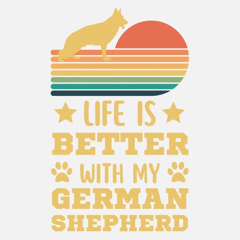 Legendary German Shepherd Vintage Retro