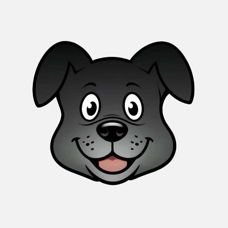 Chien de dessin animé cool