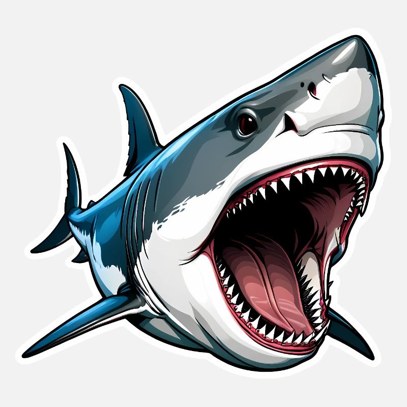 Big White Shark Attack