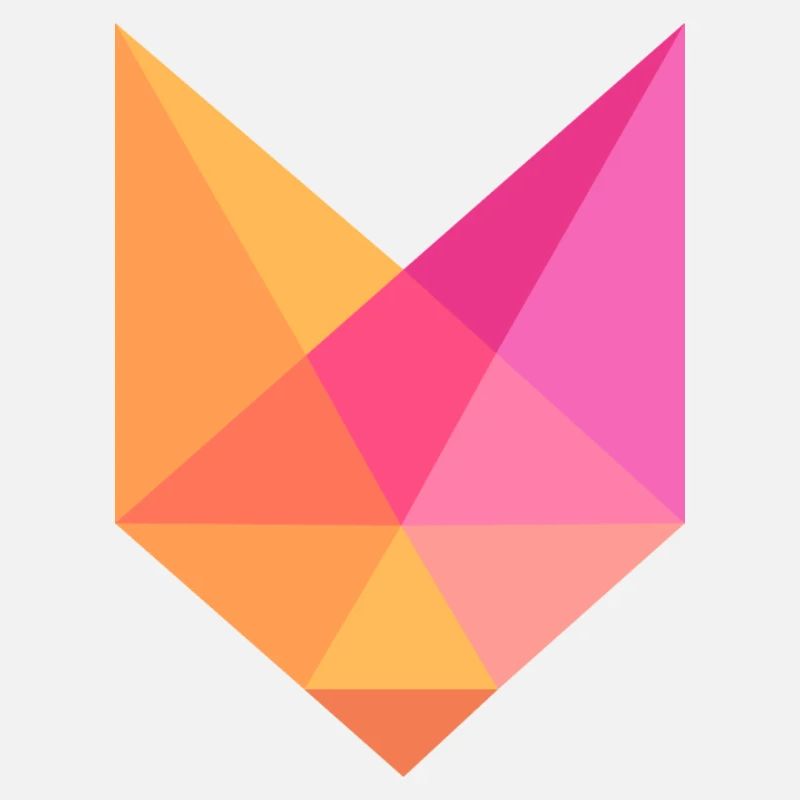 Buntes geometrisches Fuchs Abstraktes Design