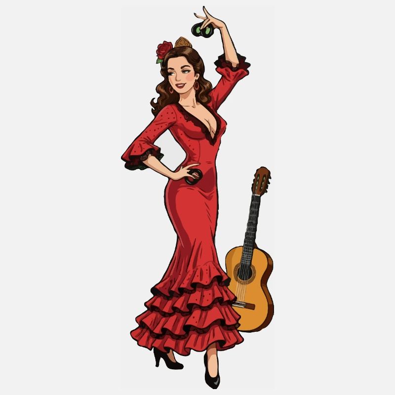 Red Flamenco Dancer