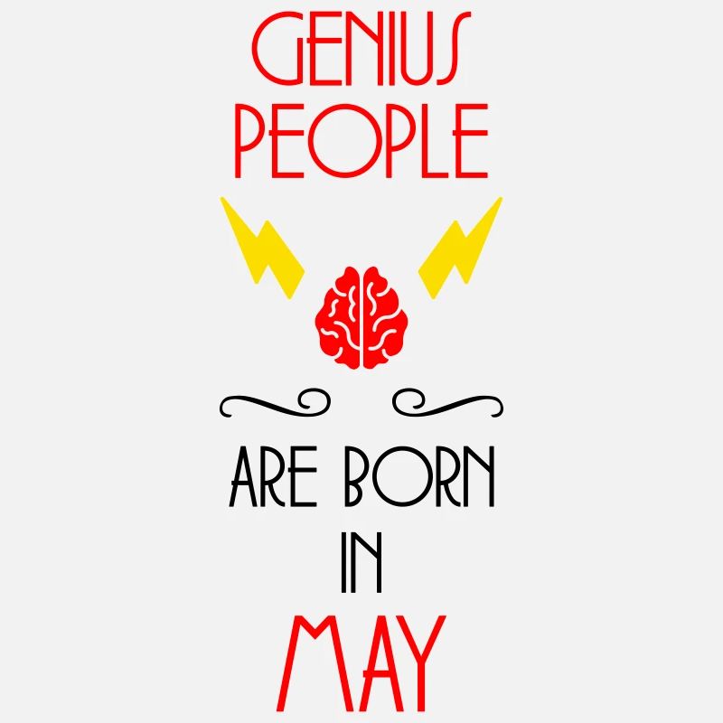 Genies are born in May - Birth Gift