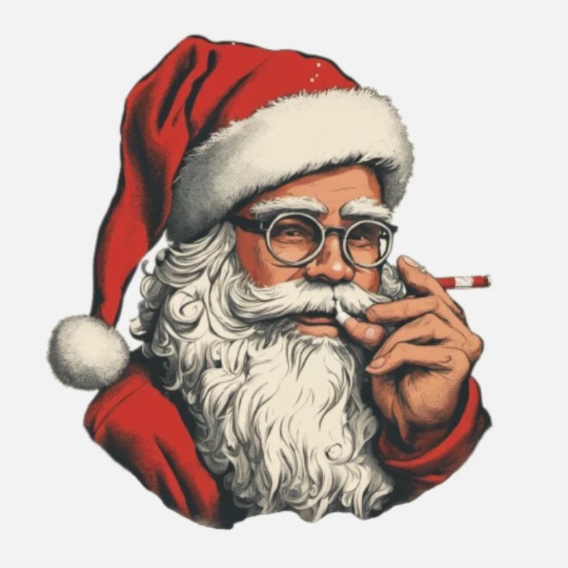 Weihnachtsmann mit Joint