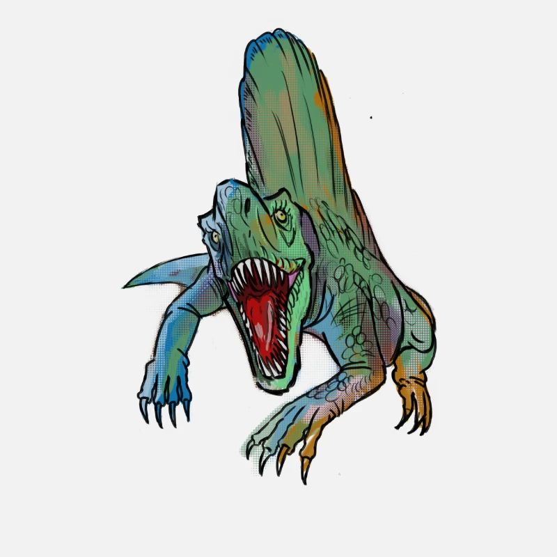 Dimetrodon Comic Art