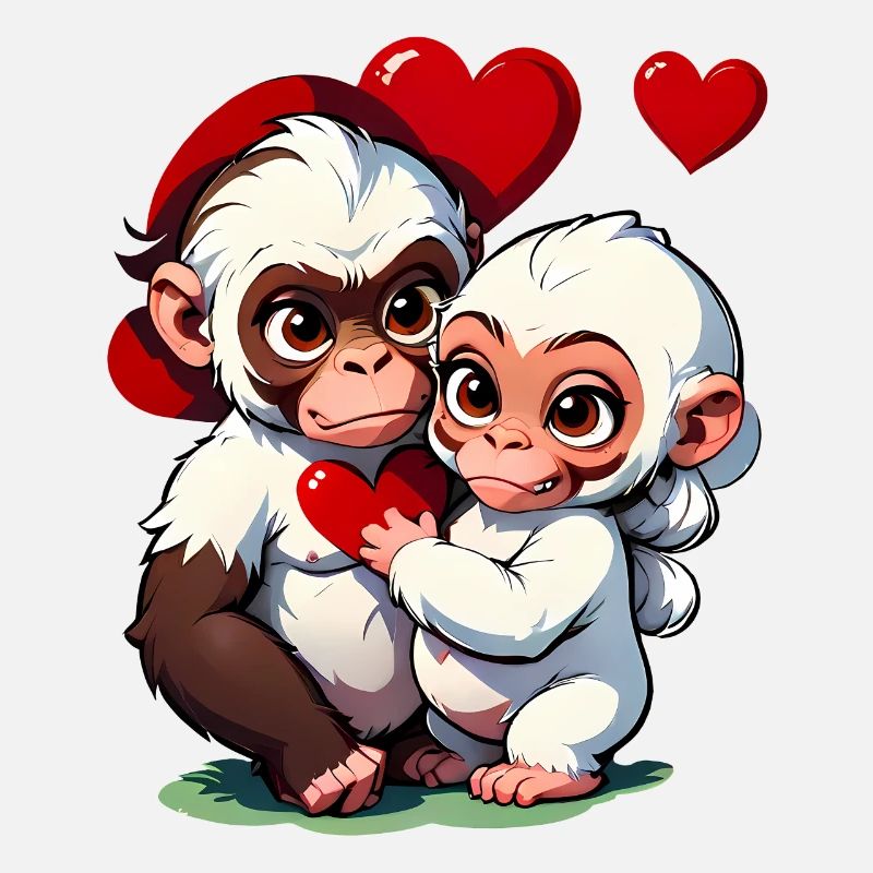 Verschenke diese süßen Affen zum Valentinstag