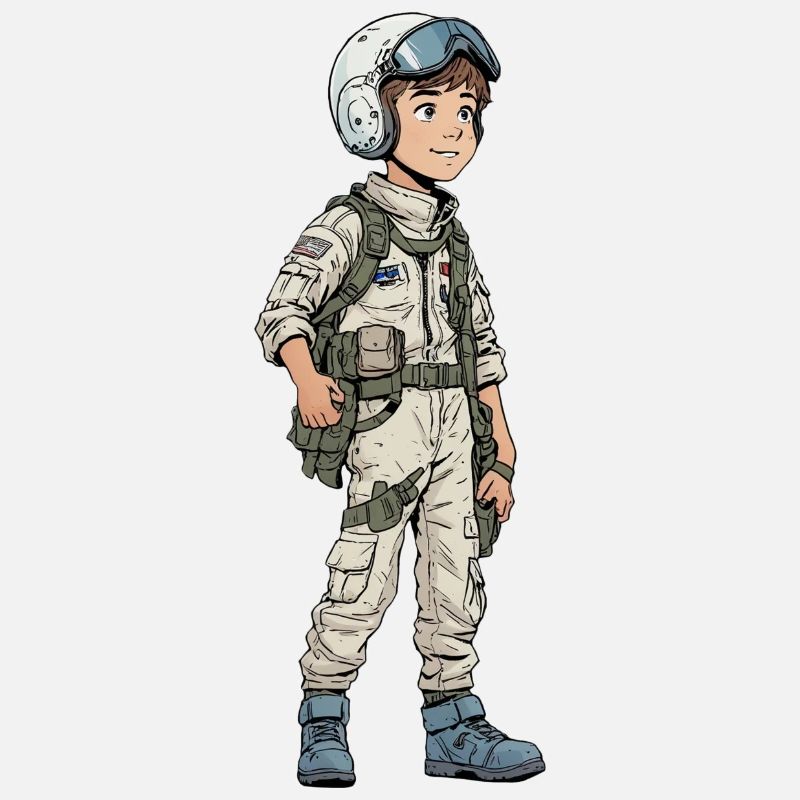 Vintage Comic Kampfpilot