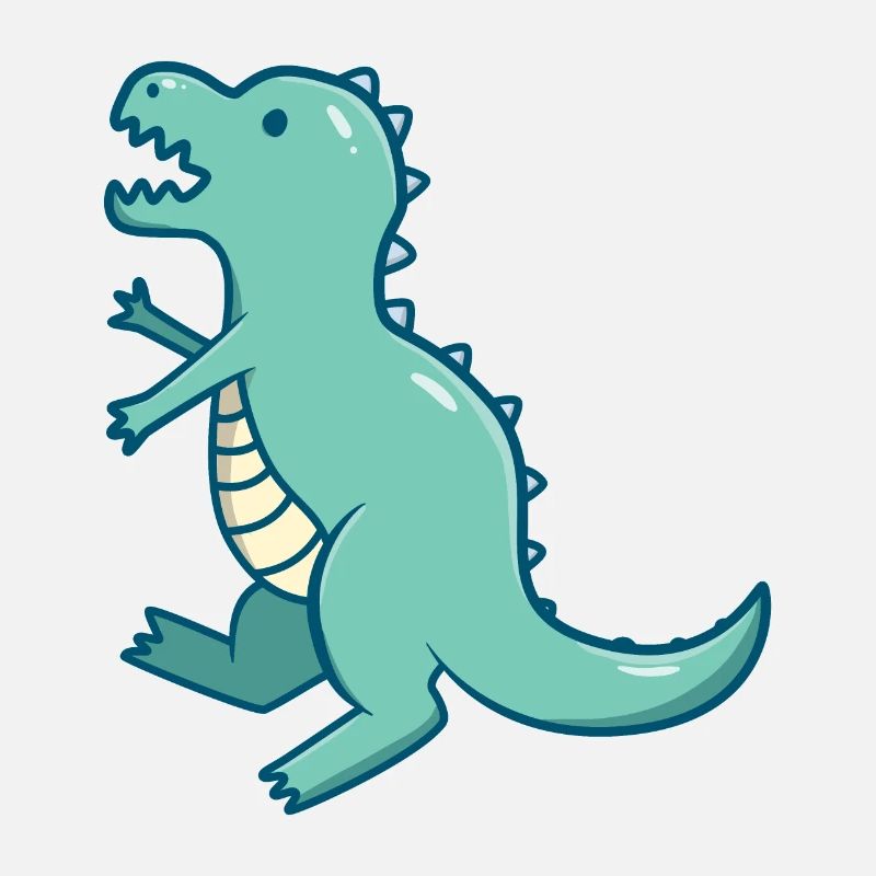 Cute little dinosaur blue T-Rex