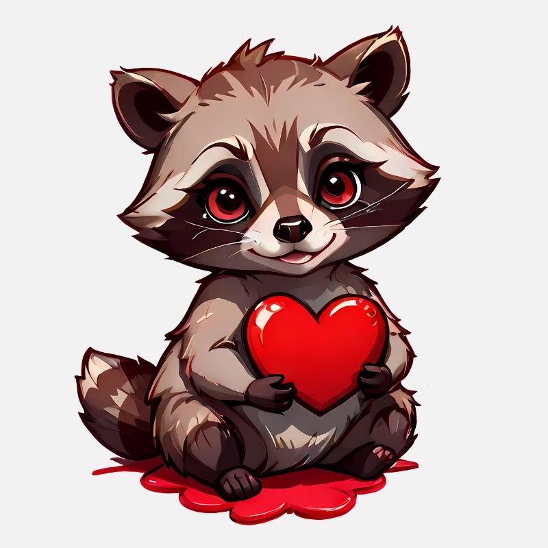 Verschenke den süßen Waschbären zum Valentinstag