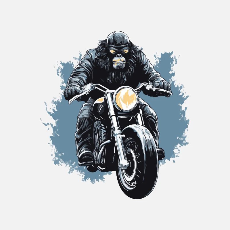 Motorrad Biker Gorilla