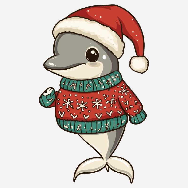 Delfin Weihnachten Comic