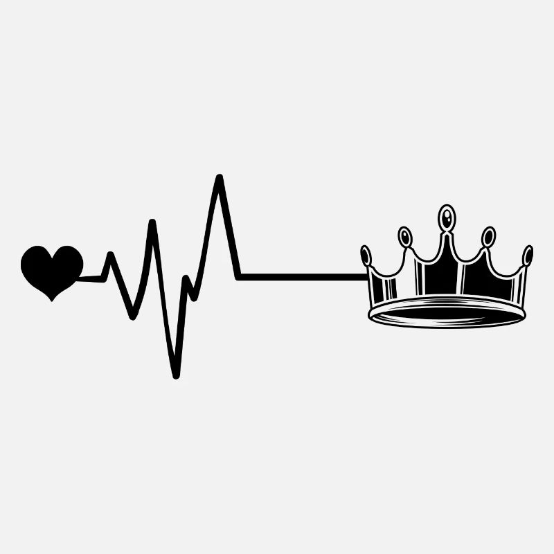 Crown Silhouette Pulse Love