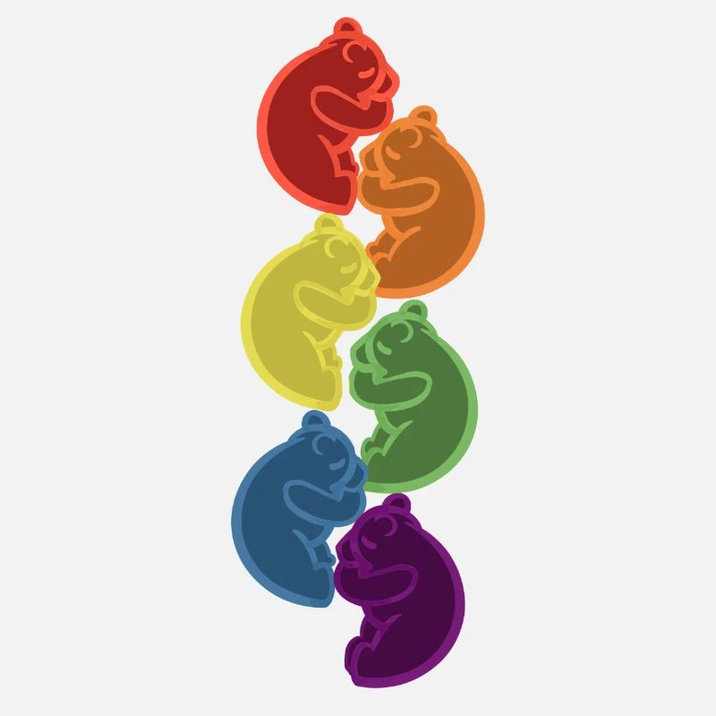 Schlafende Regebogen Bären Lgbt Geschenkidee