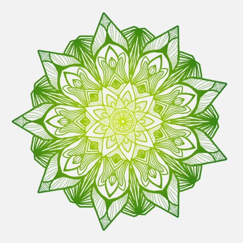 Explosion de dégradé vert Mandala Energy