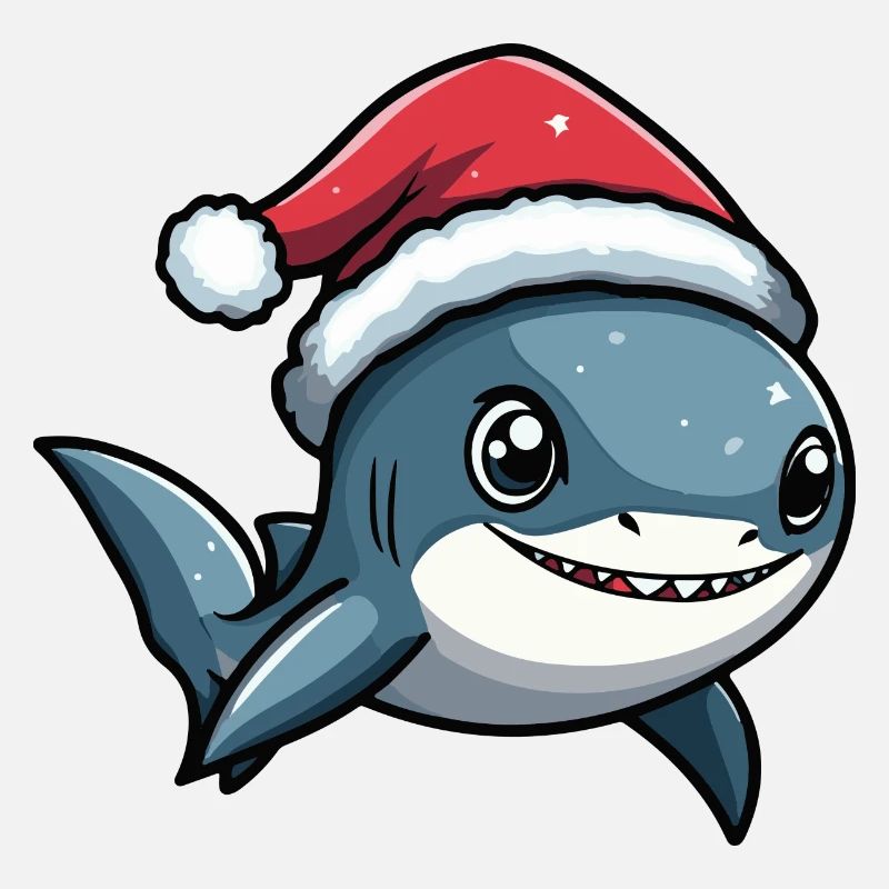 Shark Christmas Cute