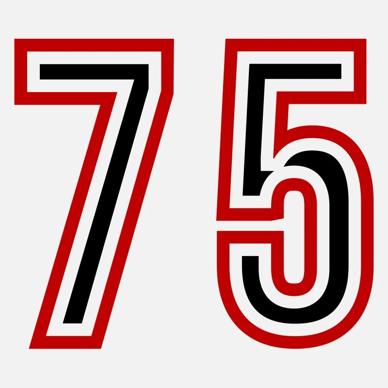 75 Number Years Jersey