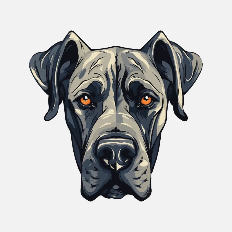 Great Dane Hund Portrait