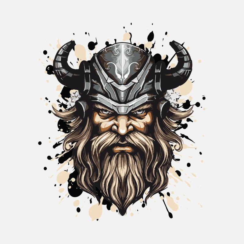 Wikinger Kopf Helm Odin