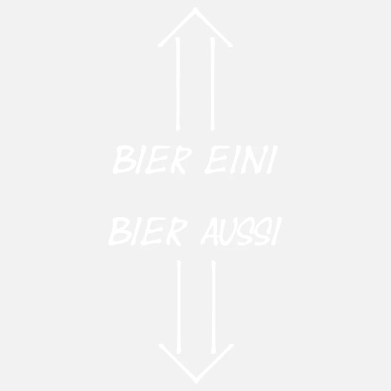 Bier eini Bier aussi Humor Anleitung